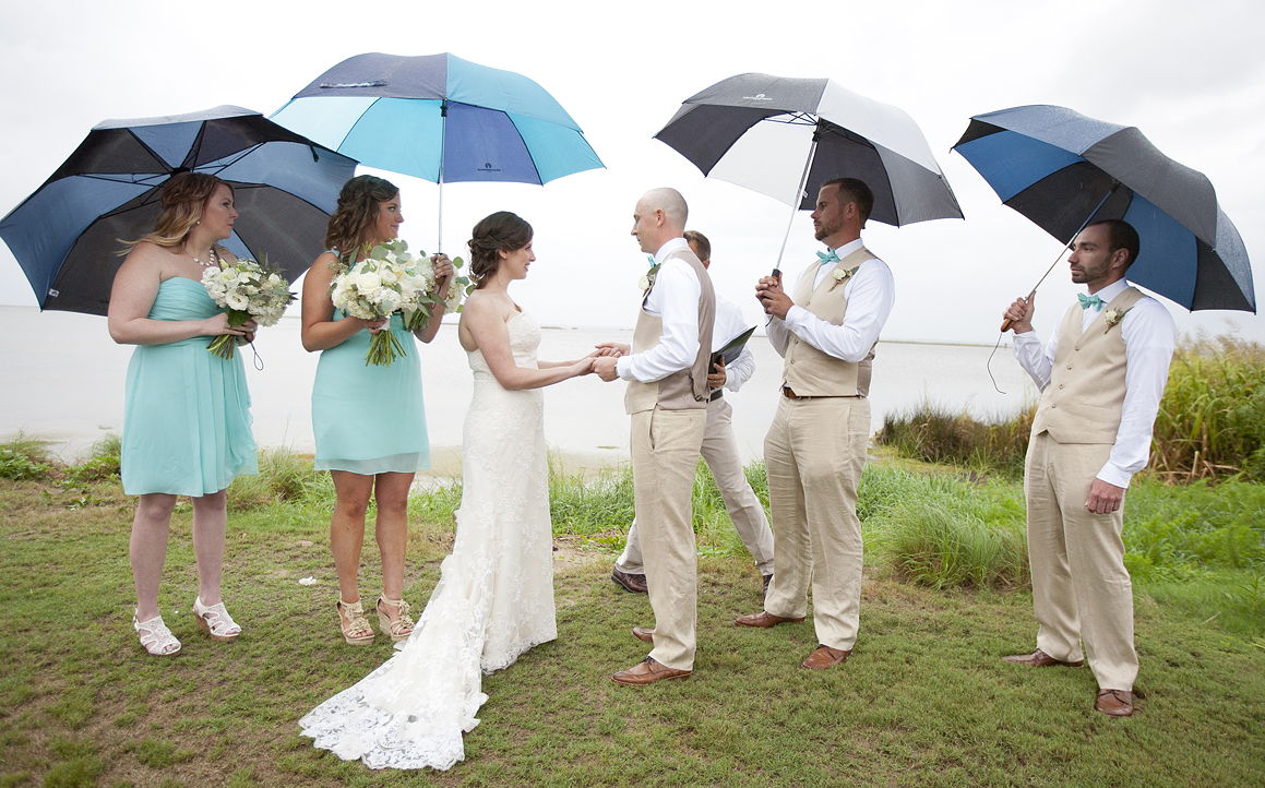 rainy OBX wedding photography from Kitty Hawk, Nags Head, Corolla and Buxton area